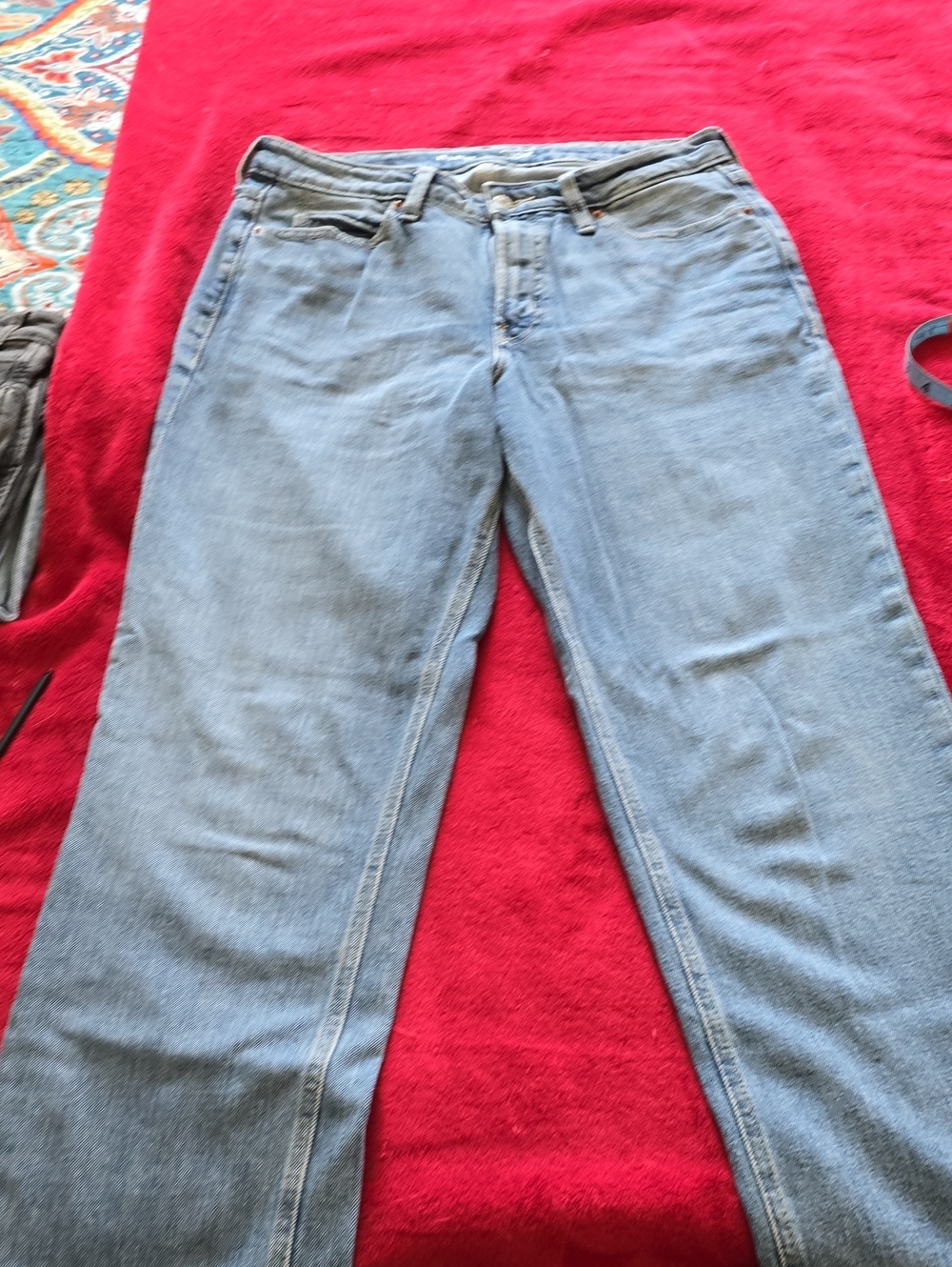 Light Blue Women's Straight-Leg Jeans